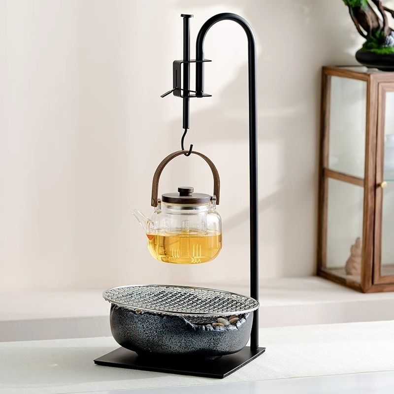 Free hook tea pot hook desktop tea ceremony desktop adjustable japanese for home hook stove tea accessories