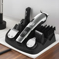 multifunctional electric hair clipper set - digital display, trimmer, shaver, hair cutting scissors, professional salon grade