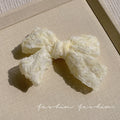 Spring/summer new arrival: ethereal mesh bow hair clip - sweet & girly, perfect for taming flyaways & bangs. versatile alligator clip, trending hair accessory
