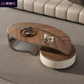 Creative leaf coffee table - unique shape, perfect for small spaces, high-end designer style, ideal for villas, living rooms, and modern luxury home decor. can be used as a coffee table or tv stand