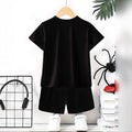 "stylish digital 67 print," perfect for summer wear, boys' outdoor sports t-shirt set