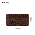 hot-selling number & letter chocolate silicone mold fondant mold - home diy baking dessert cookie mold