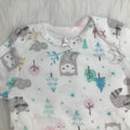 Baby girl's autumn clothes, pure cotton class a long-sleeved romper, newborn soft crawling suit, animal print bodysuit