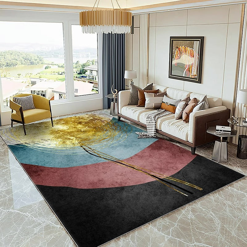Carpet living room scandinavianins style simple modern bedroom room sofa coffee table floor mat large area full floor for home