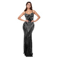 C7153 cross-border   fashion women's sleeveless bodycon rhinestone cami dress