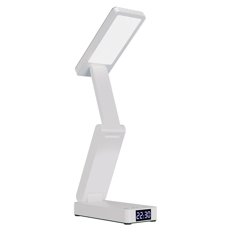 Foldable digital display desk lamp - eye protection, study-focused, ideal for college dorms, foldable, rechargeable, extra-long battery life, bedroom bedside lamp
