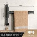 White rotating towel rack, no drilling required, bathroom shelf, towel bar, bathroom essential, towel storage rack