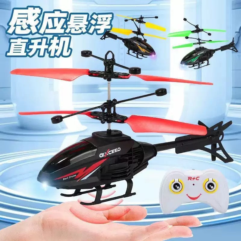 apache remote control airplane - kids' gesture sensing hovering helicopter - durable, rechargeable flying toy