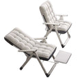 Foldable recliner office plaid foldable casual chair lazy sofa chair casual reclining chair
