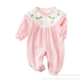 Baby spring clothes baby girl long sleeves jumpsuit one year old full month princess haki spring & fall outing clothes hug clothes trendy