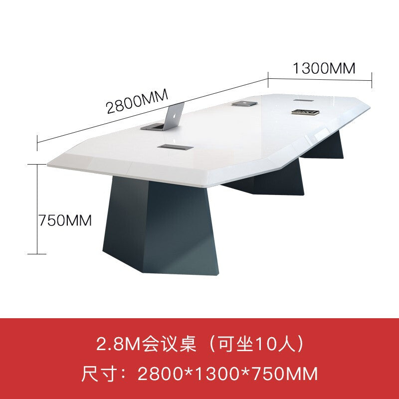 Painted office conference table casual modern large long table training fashion indoor reception high-end accessible luxury furniture table