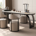 Italian accessible luxury tea chair casual modern makeup stool living room stylish popular negotiation casual chair backrest round stool