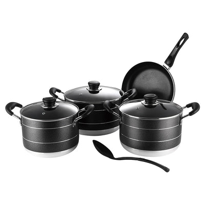 Personalized european style non-stick pan industrial set of single bottom frying pan cooking casual style kitchen for home pot suit soup pot