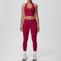 new arrival seamless halter neck beautiful back yoga clothes peach butt tight breathable outdoor running fitness sports suit