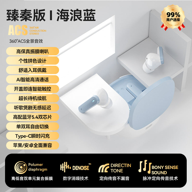 25new arrivalivi83 colaisson high-quality in-ear noise reduction long battery life wireless bluetooth headset semi-in-universal
