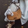 Retro frosted shoulder bag for women new arrival2025fall and winter atmosphere easiest for match armpit bag trendy texture crossbody bag