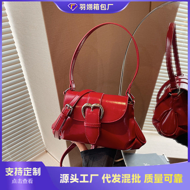 Foreign trade advanced sense handbag women's 2025 new fashionable exquisite shoulder underarm bag commuter messenger bag