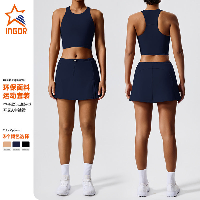 New arrivalenvironmental-friendly renewable nylon fabric sexy running tennis top summer table tennis yoga vest for women