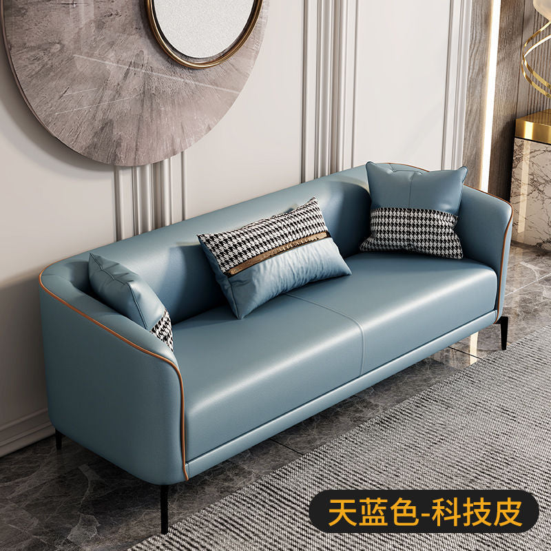 Sofa small apartment rental house living room simple modern apartment popular double slot three slot technology cloth small sofa