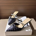 2026 summer new arrival: plus-size women's pointed-toe high heels - european & american style, lightweight, comfortable, rhinestone embellished