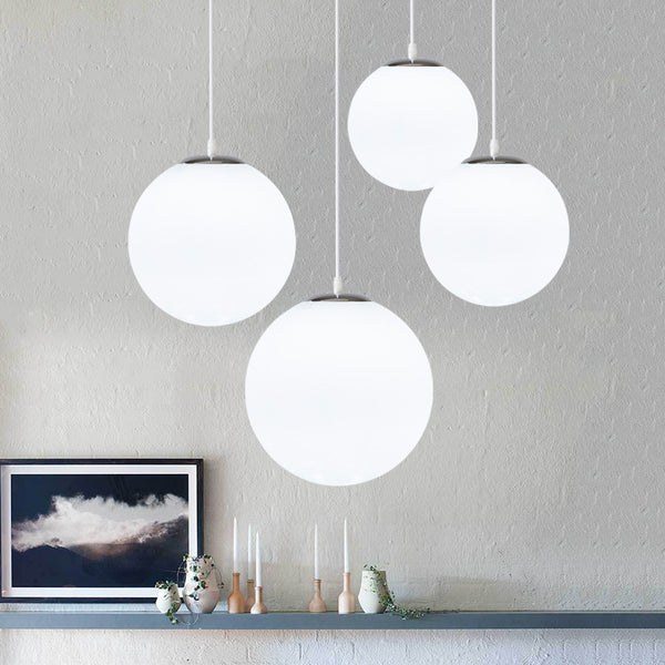 Simple single-headed spherical glass ball chandelier creative personalized restaurant clothing store bar aisle bubble ball chandelier