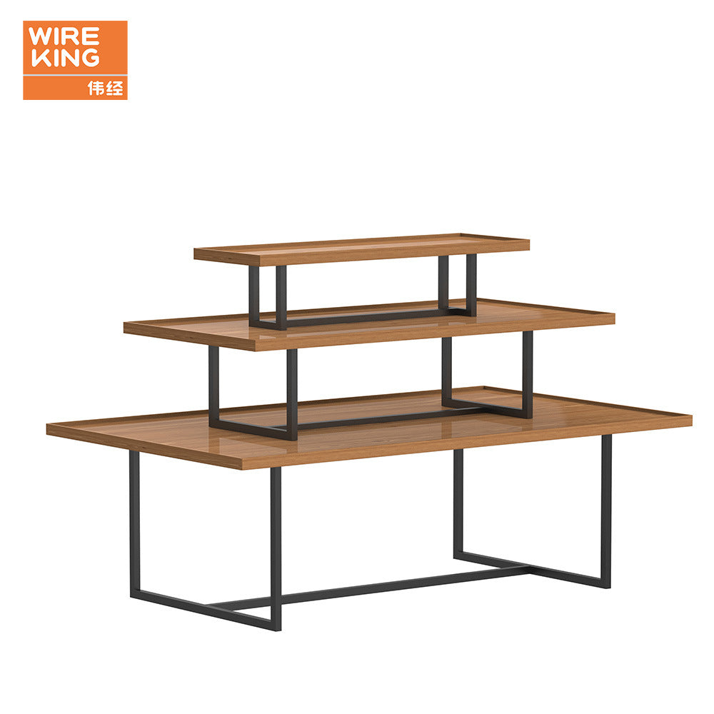 Processing custom wooden display stand Stationery store display stand Boutique jewelry Maternal and infant Nakajima display stand