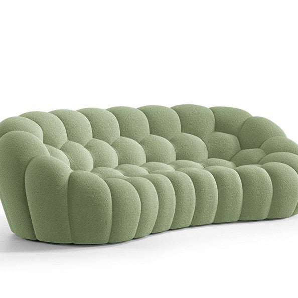 Modern minimalist bubble sofa - designer fabric, trending online, creative football art, curved sofa for home living room