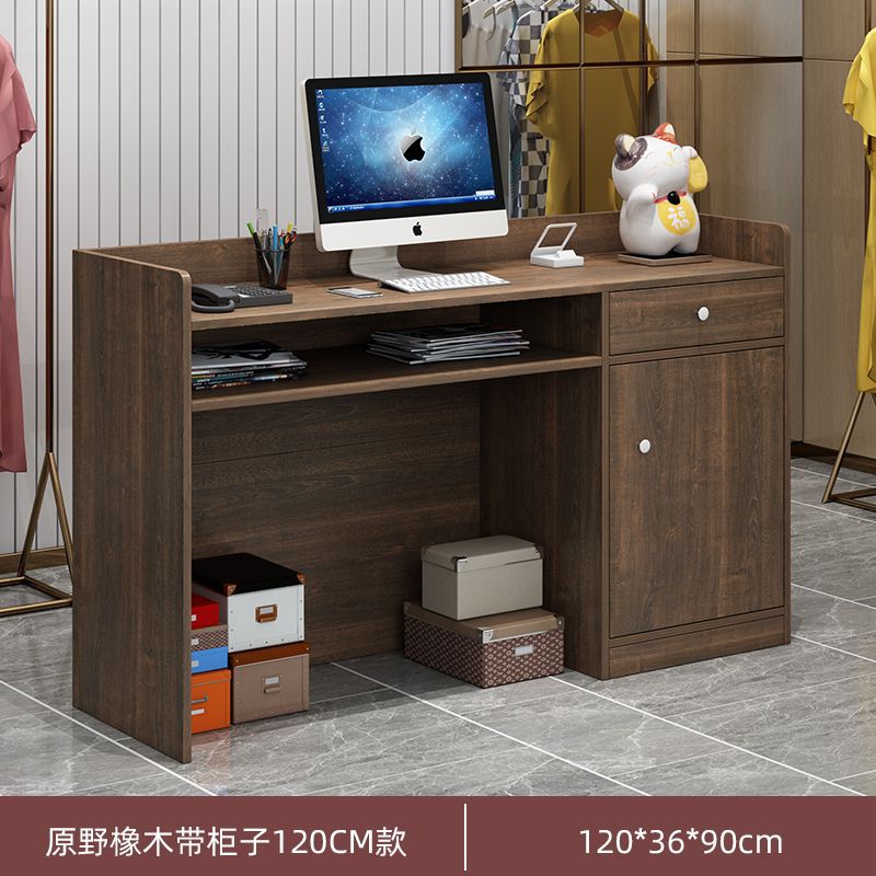 Bar counter, cashier counter, small casual modern convenience store, milk tea shop, reception desk, hair salon, clothing store counter, front desk