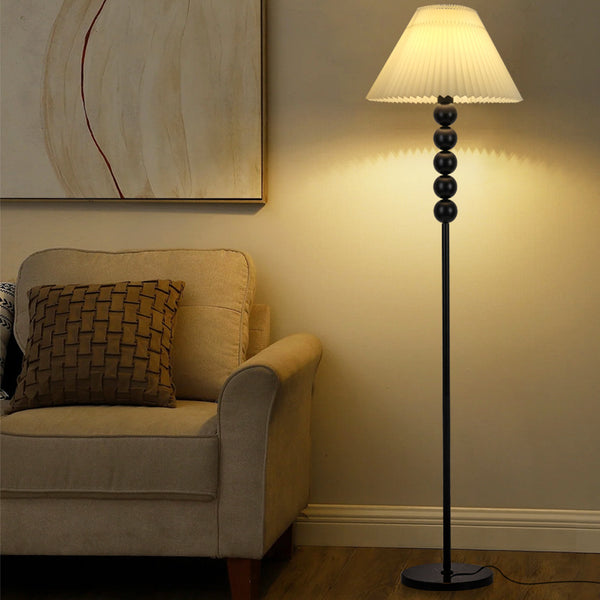 Floor lamp American retro living room sofa decoration atmosphere light study bedroom eye protection desk lamp pleated lamps customization