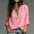 independent station fashion cross-border multi-color multi-code in stock casual style women's shirt best selling
