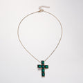 Wholesale cross necklaces: european and american retro minimalist diamond-studded pendant choker - trendy, high-end, and influencer-approved jewelry