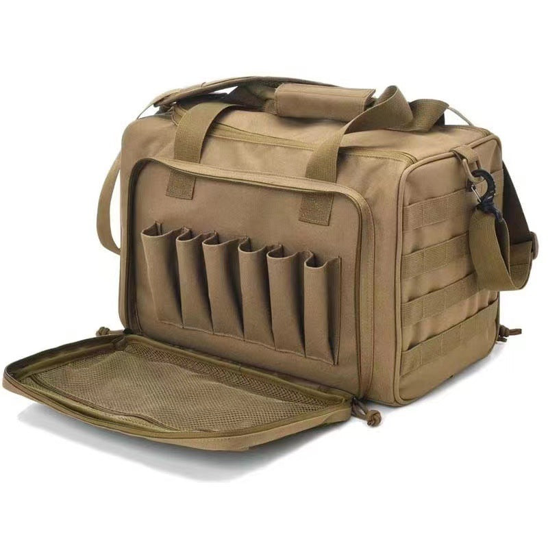 Spot Outdoor Tactical Multifunctional Large Capacity Storage Sports Handbag Gun Bag Oxford Waterproof Field Military Fan Bag