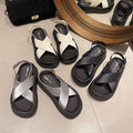 Thick sole sandals for women 2024 summer new arrival fairy style sandals slipperoutwearcasual roman beach sandals