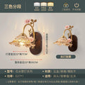 Nordic french retro pastoral style bedroom bedside wall lamp minimalist ceramic flower corridor aisle light
