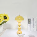 Danish mushroom bud table lamp - vintage, instagrammable bedside night light for girls - led bed lamp