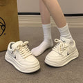 Trending white sneakers for women - autumn's versatile chunky sole, premium style, 2026 new release, unique german army trainers, casual athletic shoes