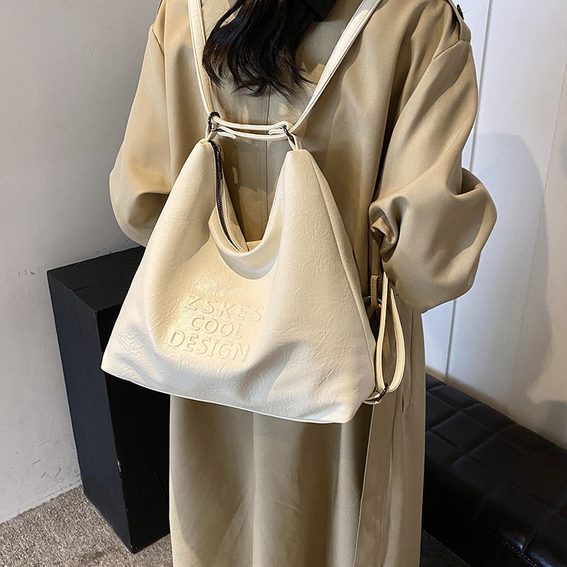 New product, simple style, advanced texture, niche Korean tote bag, women's multi-back method, light commuter backpack