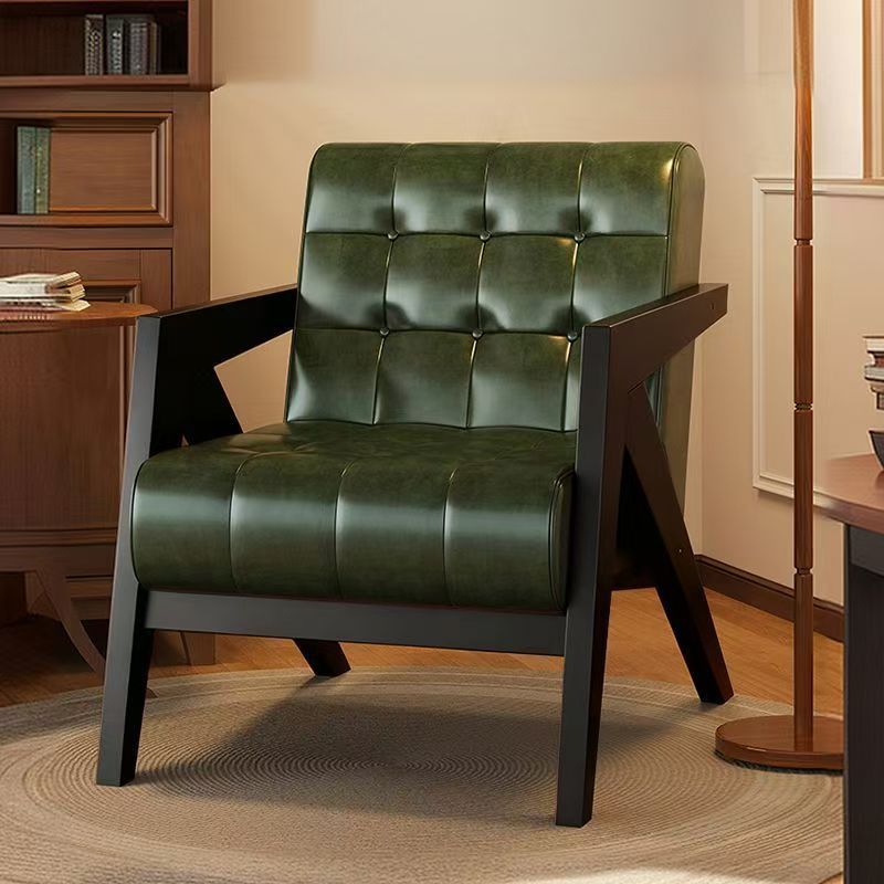 Richard nordic solid wood single sofa chair living room french cafe hotel retrob&b balcony lazy chair