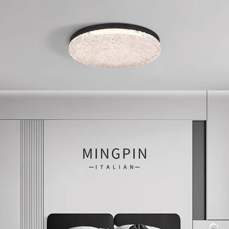 Italian minimalist living room glacier ceiling light modern simple rectangular resin light high-end sense Zhongshan lighting