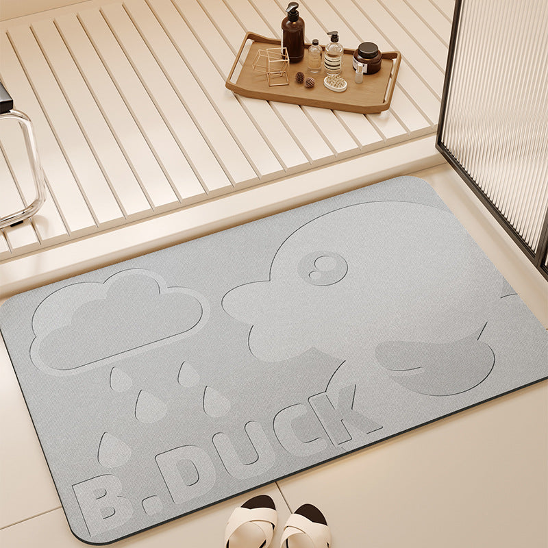 Diatom mud bathroom absorbent floor mat bathroom door shower room quick-drying toilet foot mat non-slip mat carpet bathroom