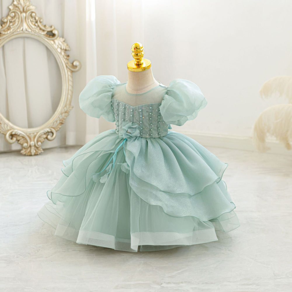 New arrival: children's formal dress - tutu skirt, puff sleeves, cake princess dress for baby girls
