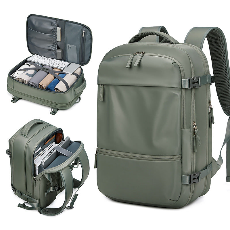 New backpack men's multi-functional wet and dry separation casual schoolbag women's travel bag computer bag backpack men