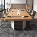 Saint li large conference table office negotiation reception table and chair combination painted conference table long table casual modern