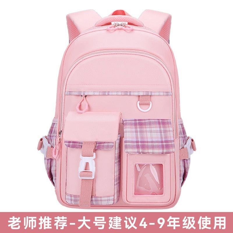 New lightweight school backpack for elementary school students - perfect for girls in grades 1-6. designed for children's spinal protection and reduced burden