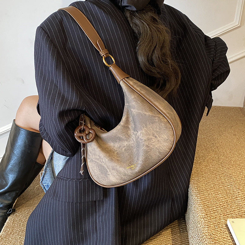 niche style design dumpling bag for women new arrivalk-styleretrowork clothing shoulder bag trendyeasiest for matchstylish armpit bag