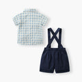 Children's performance clothing, baby boy summer short-sleeved suit, infant gentleman bow tie, handsome kidspopulartwo-piece set