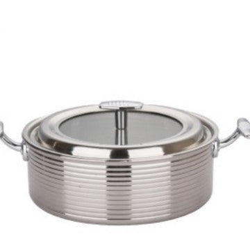 Three-layer steel pot body stew pot set soup pot set fire pot set buffet dry 304 stainless steel soup pot