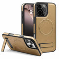 Leather stand foreign trade model compatible with iphone 16 phone case apple 17 pro max crystal shield magnetic protective cover 14
