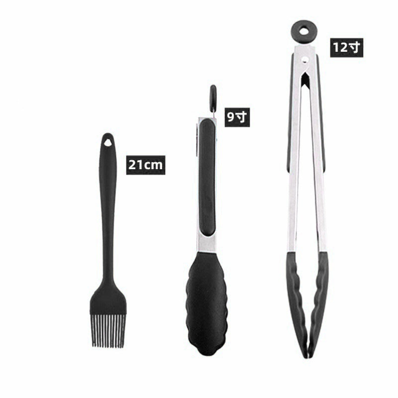 Food clip set Silicone bread clip Stainless steel food clip Camping barbecue Outdoor clip Fast food sharing clip