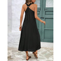 fashionv neckdress ring decorative shoulder strap summer clothing beach women's dress